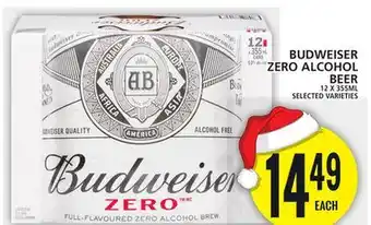 Food Basics Budweiser zero alcohol beer offer