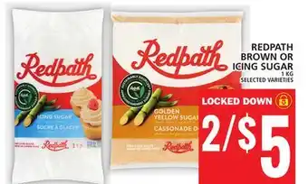 Food Basics Redpath brown or icing sugar offer
