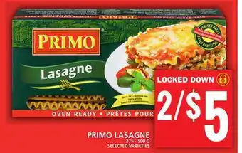 Food Basics Primo lasagne offer