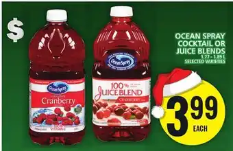 Food Basics Ocean spray cocktail or juice blends offer