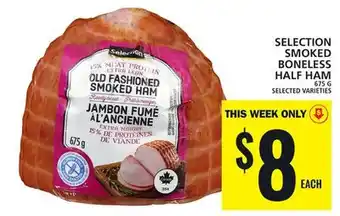 Food Basics Selection smoked boneless half ham offer
