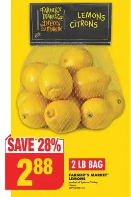 No Frills Farmer's market lemons, 2 lb bag offer