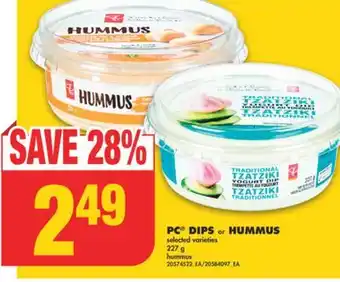 No Frills Pc dips or hummus, 227 g offer