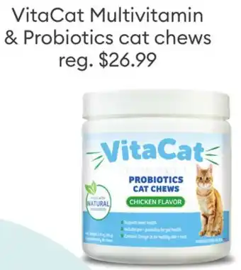 Petsmart Vitacat multivitamin & probiotics cat chews offer