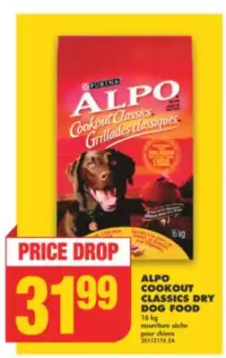 No Frills Alpo cookout classics dry dog food, 16 kg offer