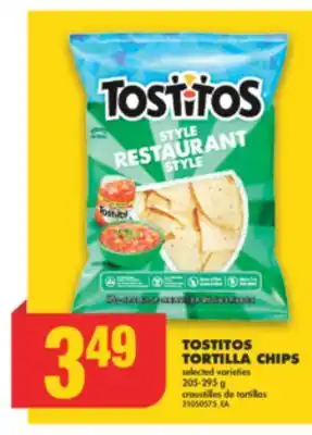 No Frills Tostitos tortilla chips, 205-295 g offer