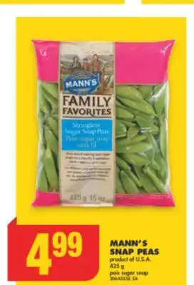 No Frills Mann's snap peas, 425 g offer