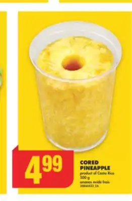 No Frills Cored pineapple, 500 g offer