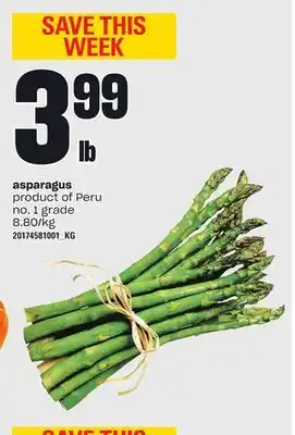 Loblaws Asparagus offer
