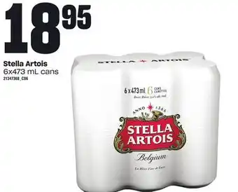 Loblaws Stella artois 6x473 ml cans offer