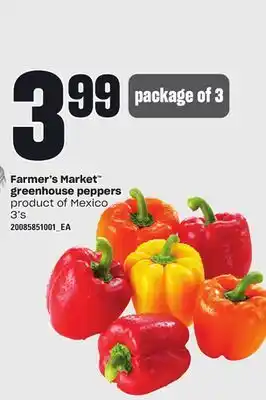 Loblaws Farmer's market greenhouse peppers, 3's offer