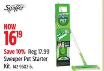Canadian Tire Swiffer sweeper pet starter kit offer