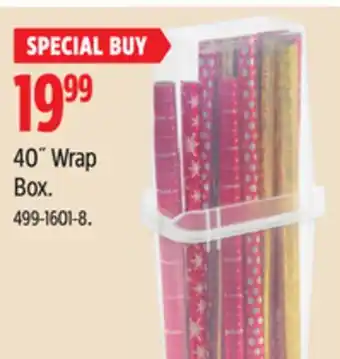 Canadian Tire Sterilite 40˝ wrap box offer