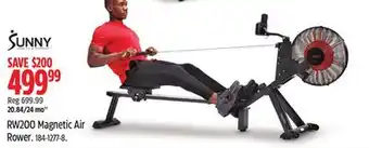 Canadian Tire Sunny health & fitness rw200 magnetic air rower offer
