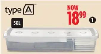 Canadian Tire Type a clarity storage container offer