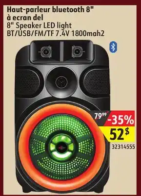 Sushi Shop 8 speaker led light bt/usb/fm/tf 7.4v 1800mah2 offer