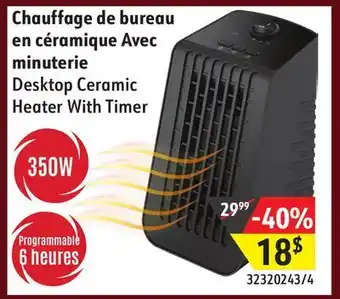 Sushi Shop Desktop ceramic heater with timer offer