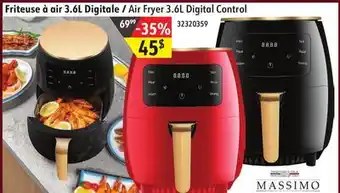 Sushi Shop Massimo air fryer 3.6l digital control offer