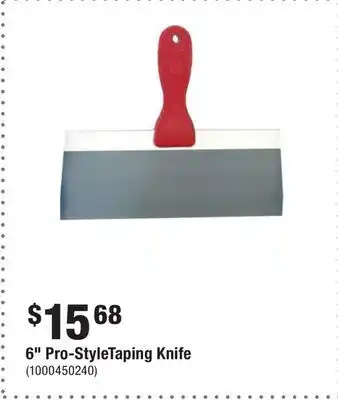 Home Depot 6 pro-styletaping knife offer