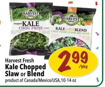 Farm Boy Harvest fresh kale chopped slaw or blend offer