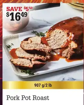 M & M Food Market Pork pot roast offer