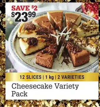 M & M Food Market Cheesecake variety pack offer