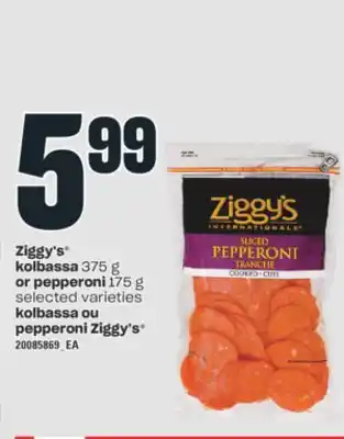 Valu-mart Kolbassa ou pepperoni ziggy's offer
