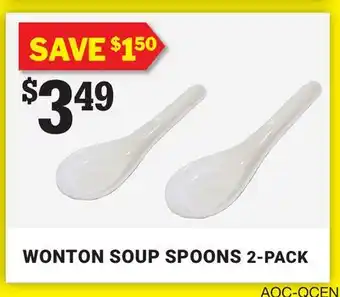 M & M Food Market Wonton soup spoons 2-pack offer
