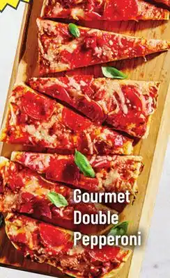 M & M Food Market Gourmet double pepperoni offer