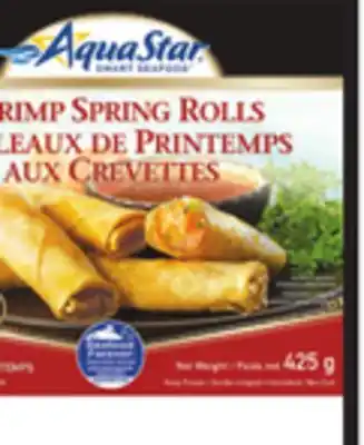 Giant Tiger Aqua star shrimp spring rolls offer