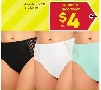 Giant Tiger Women's underwear offer