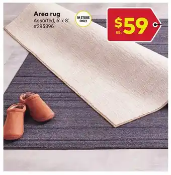 Giant Tiger Area rug offer