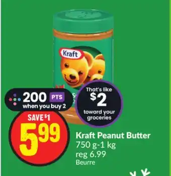 FreshCo Kraft peanut butter 750 g-1 kg offer