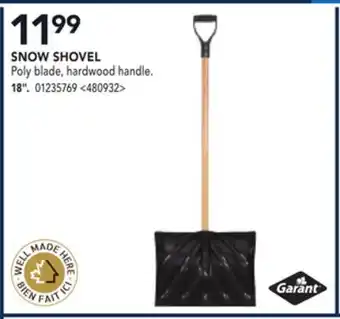RONA Garant snow shovel 18 offer