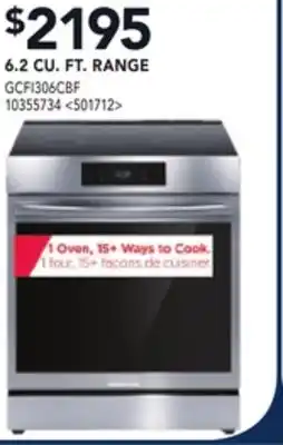 RONA Frigidaire gallery 6.2 cu. ft. range offer