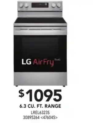 RONA 6.3 cu. ft. range offer