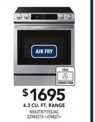 RONA Samsung 6.3 cu. ft. range offer