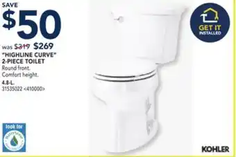 RONA Highline curve 2-piece toilet offer