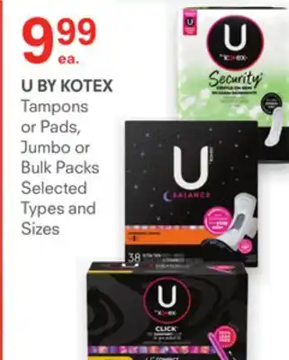 IDA Pharmacy U by kotex offer