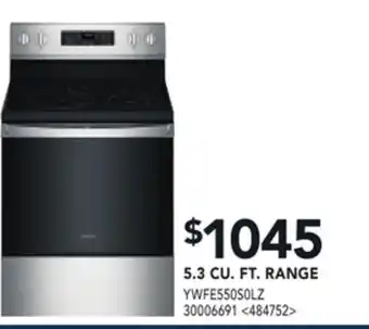 RONA Whirlpool 5.3 cu. ft. range offer