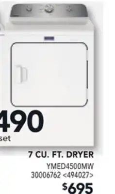 RONA Maytag 7 cu. ft. dryer offer