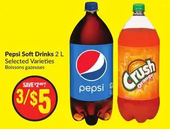 Chalo FreshCo Pepsi soft drinks 2 l selected varieties offer