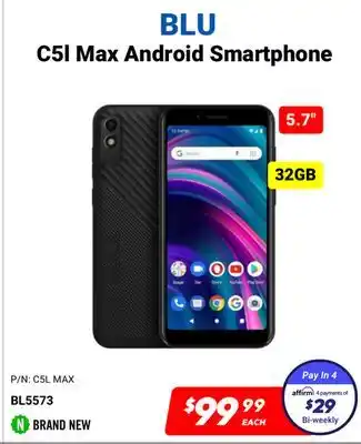 Factory Direct Blu c5i max android smartphone offer