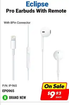 Factory Direct Eclipse pro earbuds with remote offer