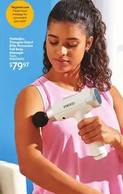 Walmart Homedics therapist select elite percussion full body massager offer