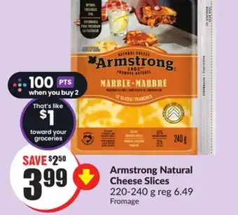 Chalo FreshCo Armstrong natural cheese slices 220-240 g offer