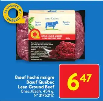 Walmart Boeuf quebec lean ground beef offer