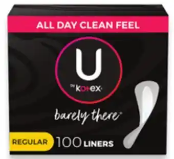Walmart U by kotex liners offer