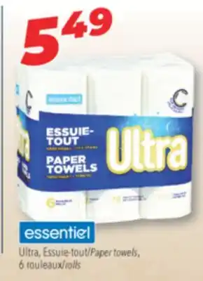 Familiprix Essentiel ultra paper towels offer