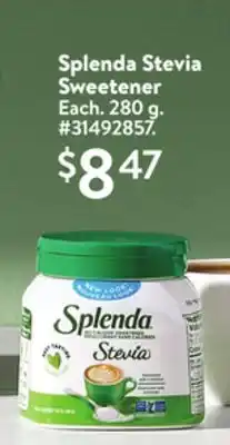 Walmart Splenda stevia sweetener offer